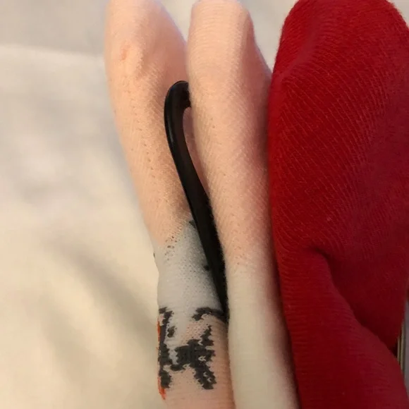 Kate Spade 3 Pair Crew Socks Pink With Doves, Red & White Shoe Size 4-10 NWT - Picture 9 of 11